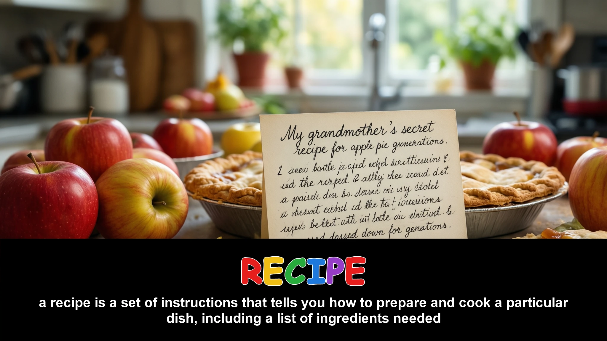 English Illustration for recipe